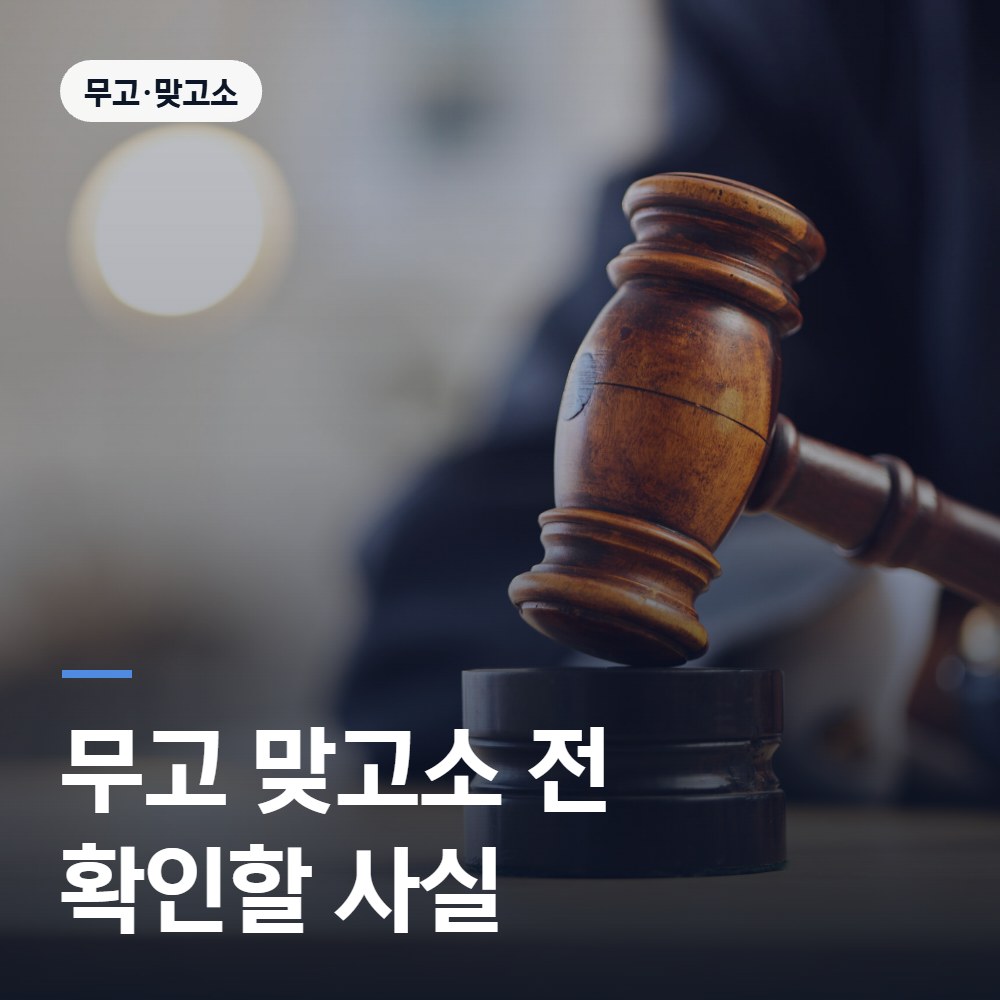 무고 맞고소 전 확인할 사실 - 배한진 변호사